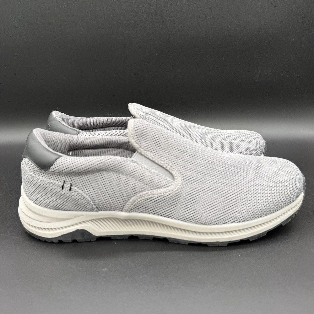 Rockport Fulton Slip On Mens Size 13 Gray Canvas Lifestyle Sneakers Shoes CJ1660